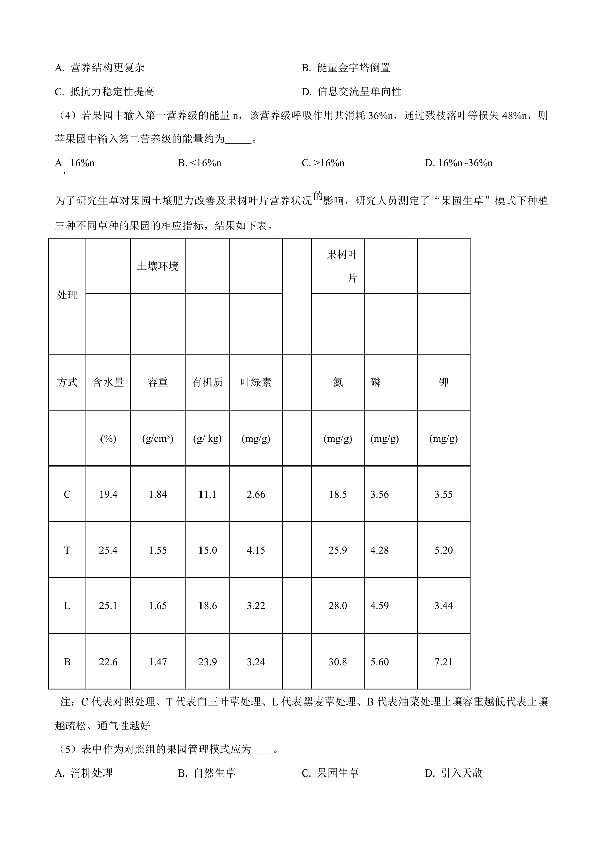 上海市杨浦区2026届高三上学期12月模拟质量调研生物试题（原卷版）第2页