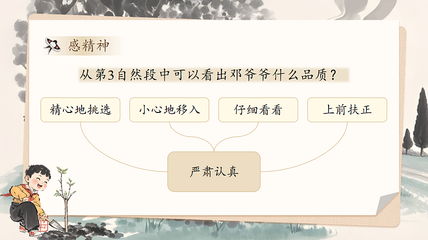 【教学课件】阅读4.《邓小平爷爷植树》(第二课时)第8页