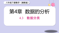 湘教版(2024)八年级下册(2024)4.3 数据分类课堂教学课件ppt