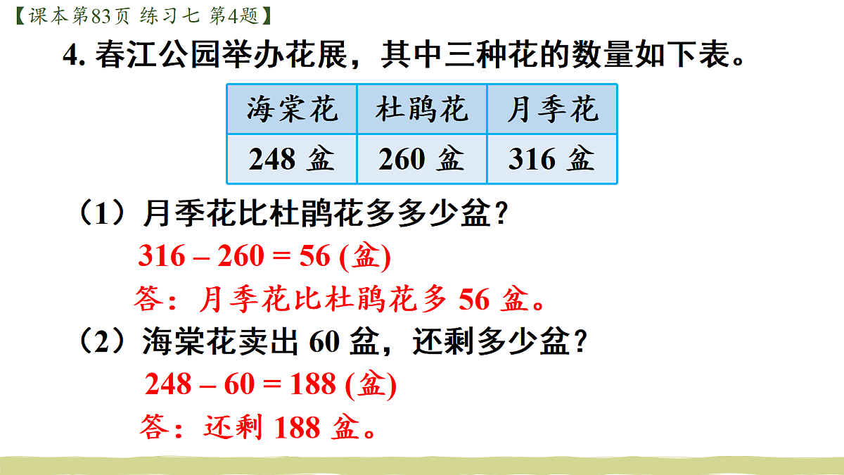 第9课时 练习七第5页