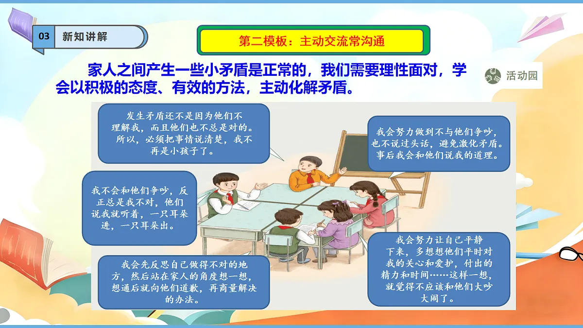 【核心素养】第1课《读懂彼此的心——时 主动交流常沟通》第2课时 教学课件第6页