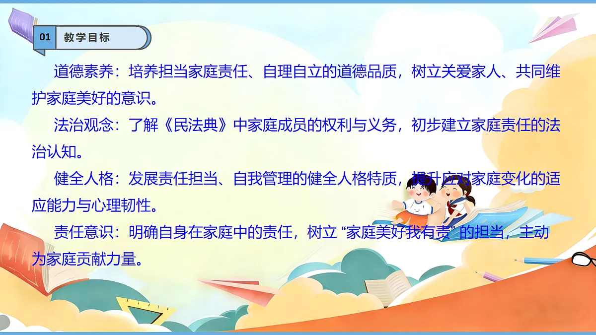 【核心素养】第2课《让我们的家更美好——担当家庭责任》第1课时 教学课件第3页