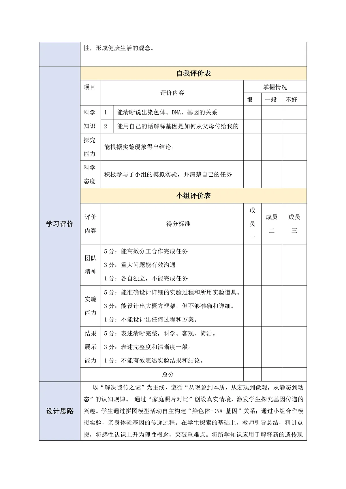 【核心素养】6.2.2 基因在亲子代间的传递 教学设计第2页