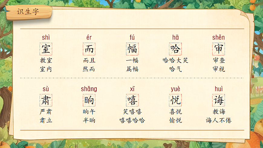 【教学课件】阅读12.《画杨桃》(第一课时)第4页