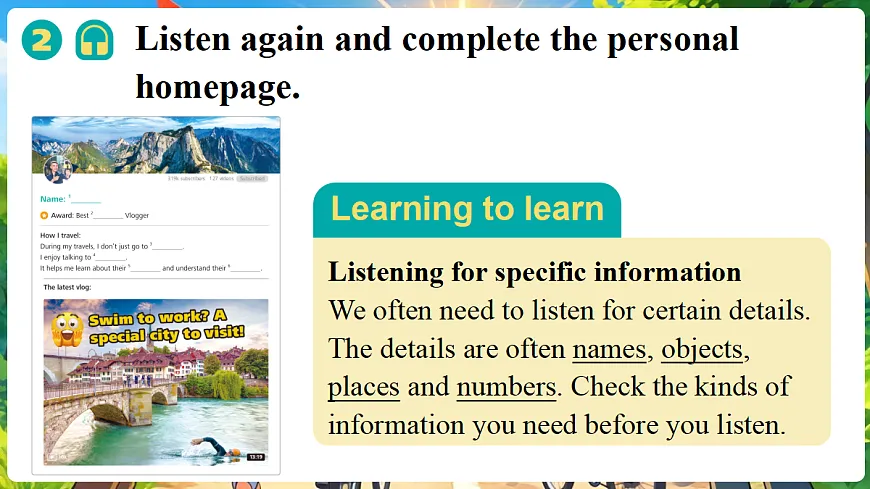 第3课时 Developing ideas（听说）第6页