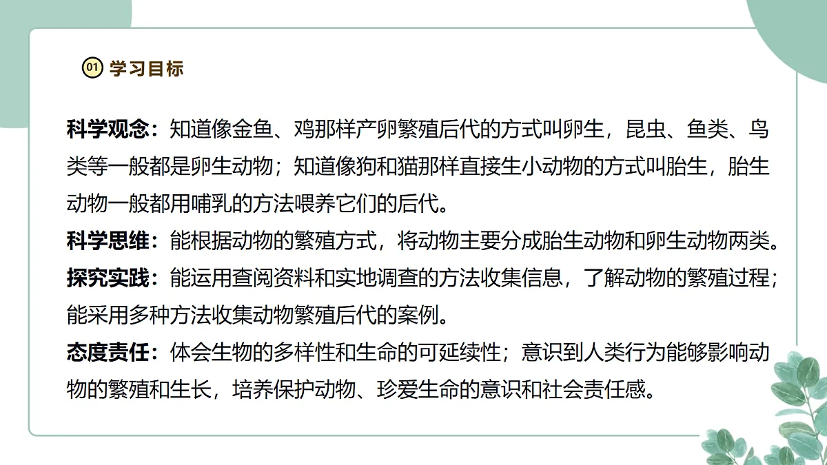 教科版（2024）科学三年级下册《动物的繁殖》课件第3页