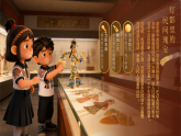 人教版小学美术三下07皮影的生命力课件+数字人导入视频