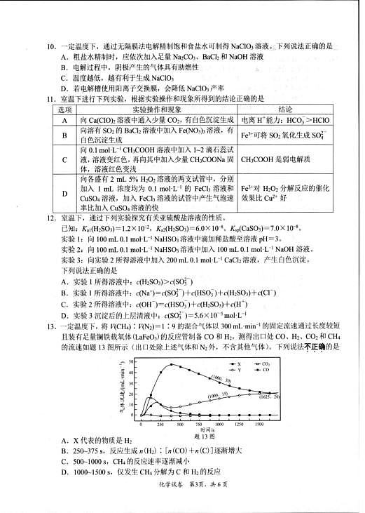 苏北七市（徐、连、淮、宿、通、扬、泰）2026届高三下学期二模化学试题第3页