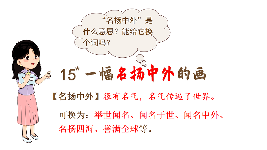 （教学课件）15 一幅名扬中外的画第4页