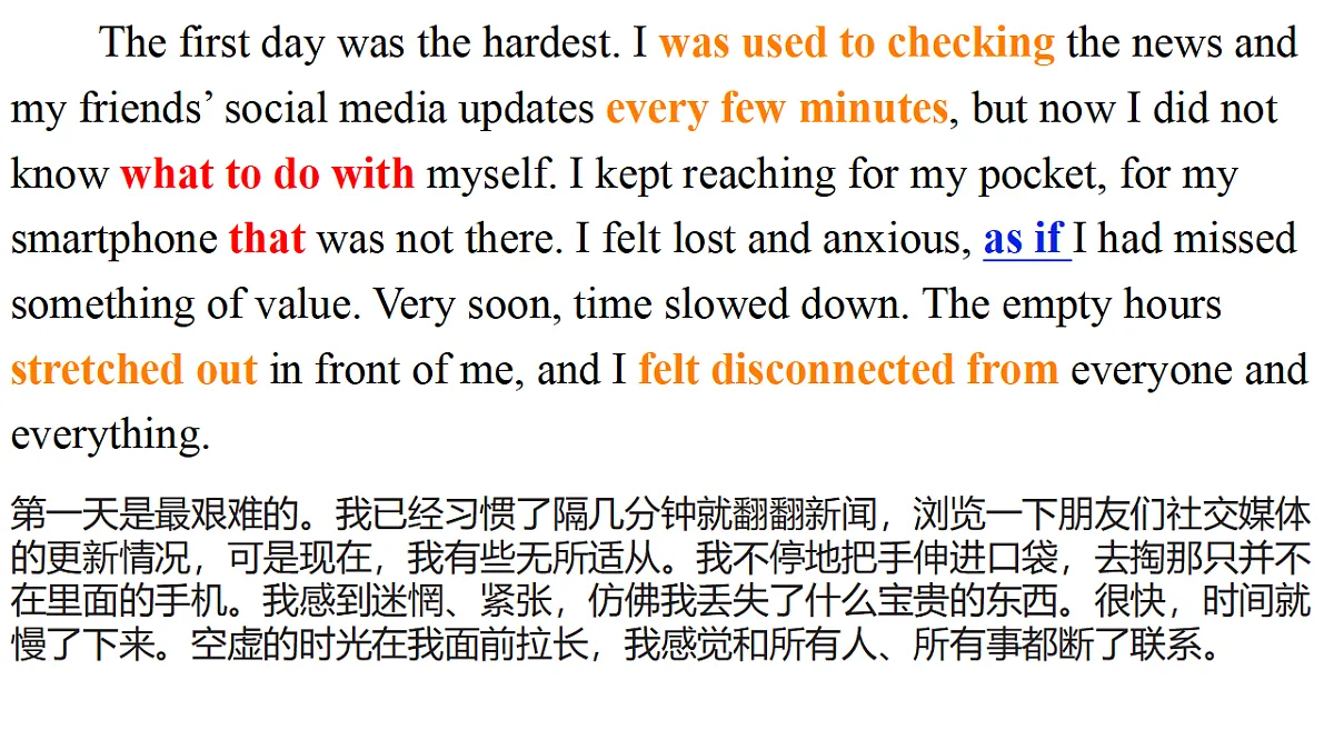译林高一英语必修三Unit 3 The world online Extended reading全文翻译知识点课件第5页