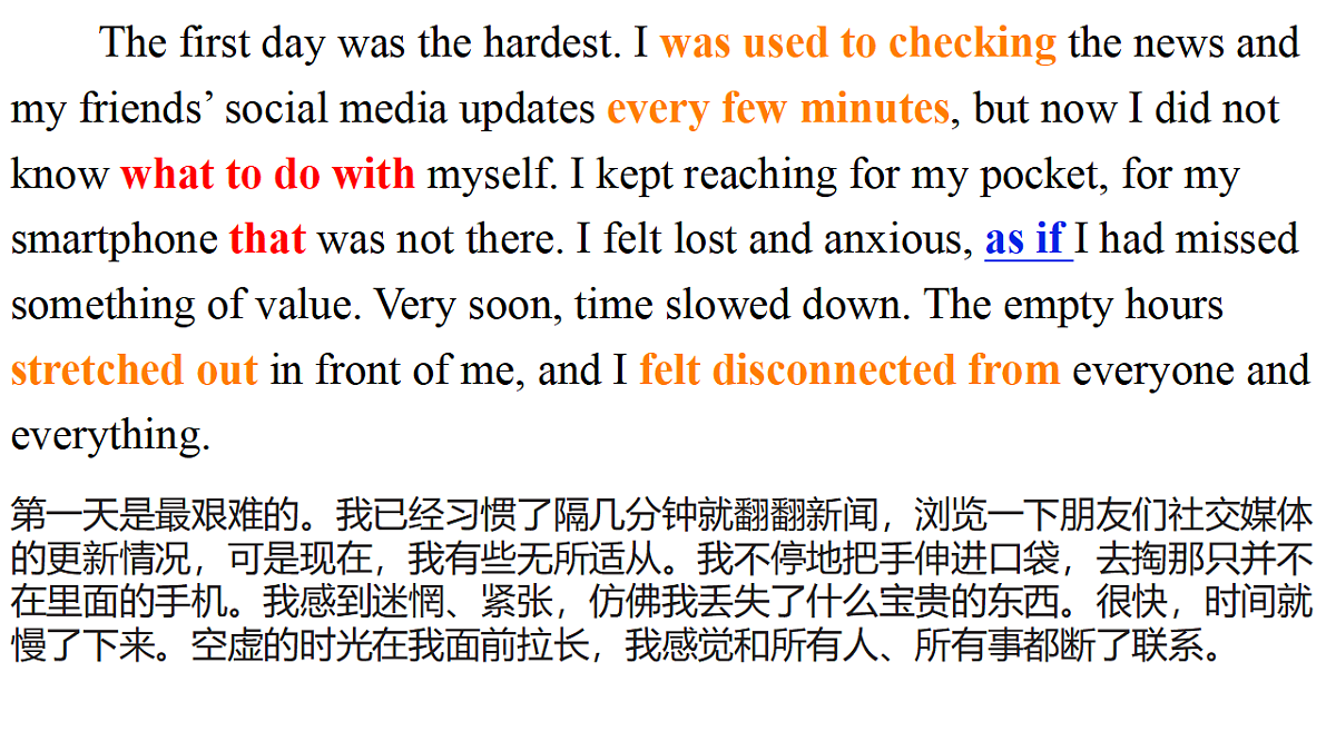 译林高一英语必修三Unit 3 The world online Extended reading全文翻译知识点课件第5页