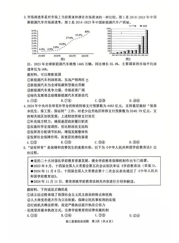 【政治试卷】第2页