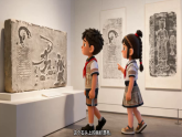 人教版小学美术三下08印痕里的时光课件+数字人导入视频