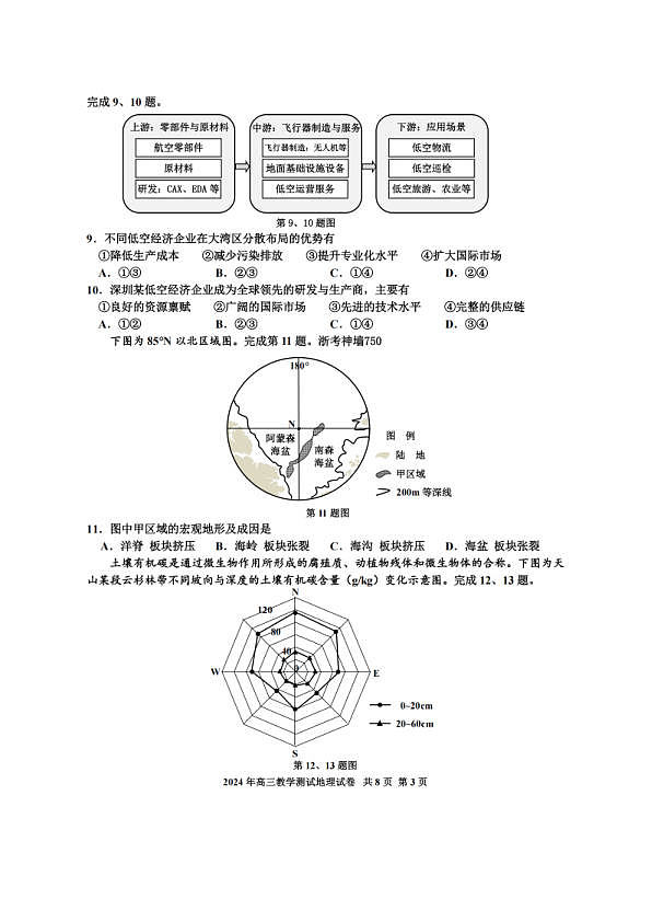 地理卷-2412嘉兴一模第3页
