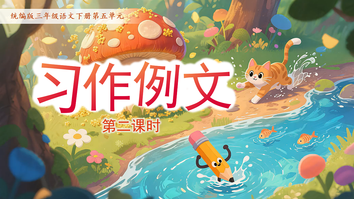 三下第五单元《习作例文（第二课时）》教学课件第1页
