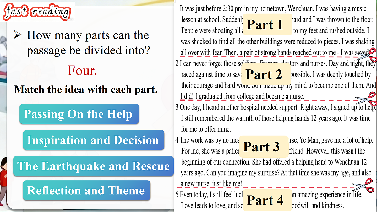 Unit 4 Helping out Developing ideas Reading for writing（课件）英语新教材外研版八下级下册第7页