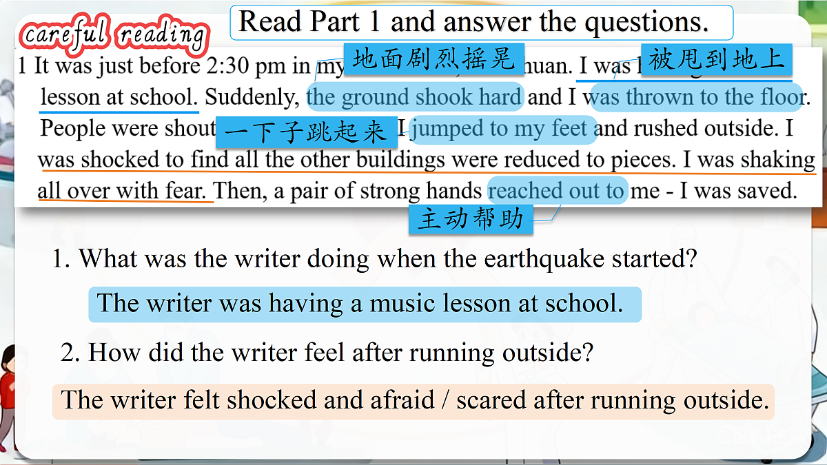 Unit 4 Helping out Developing ideas Reading for writing（课件）英语新教材外研版八下级下册第8页