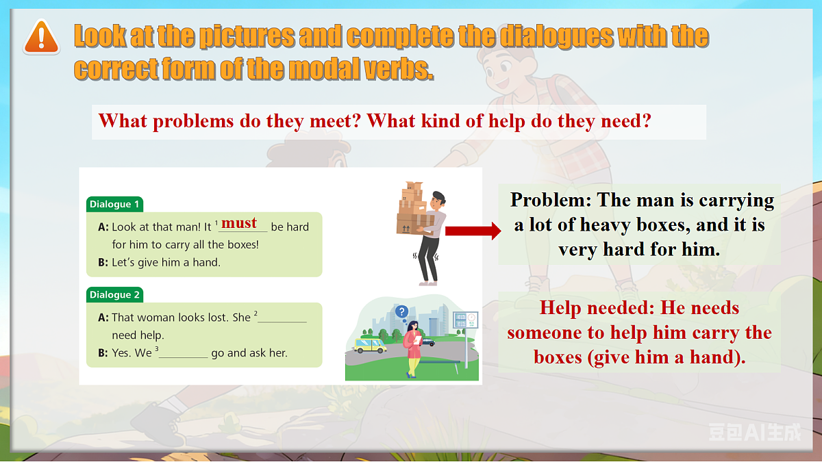 Unit4 Helping out Understanding ideas Grammar新外研版八下英语课件第6页