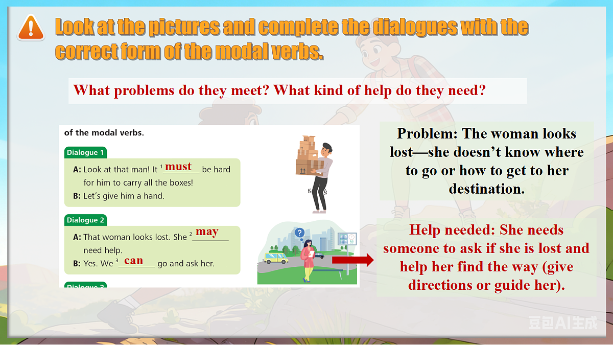 Unit4 Helping out Understanding ideas Grammar新外研版八下英语课件第7页