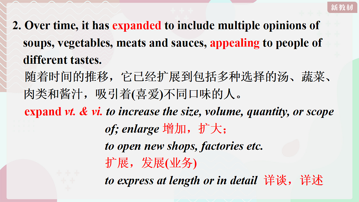 译林高一英语选择性必修一Unit 1 Food matters Extended reading 知识点课件第6页
