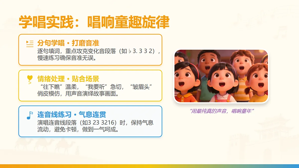 人教版（2026）三年级下册音乐第五单元第1课小小歌唱家《月亮叔叔住得远》课件第6页