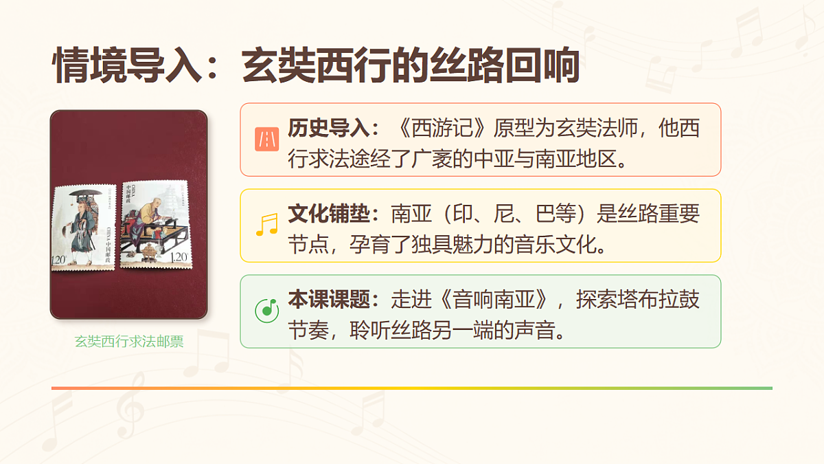 人教版（2026）三年级下册音乐第五单元第2课音乐万花筒《音响南亚》课件第3页