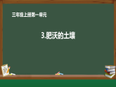 苏教版（2024）科学三年级上册 第3课《肥沃的土壤》课件