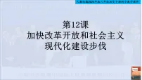 初中历史人教版（2024）八年级下册（2024）第12课 加快改革开放和社会主义现代化建设步伐精品ppt课件