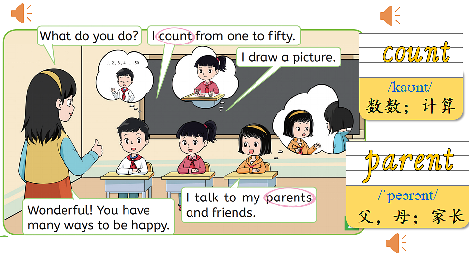 Lesson 3 You have many ways to be happy.第3页