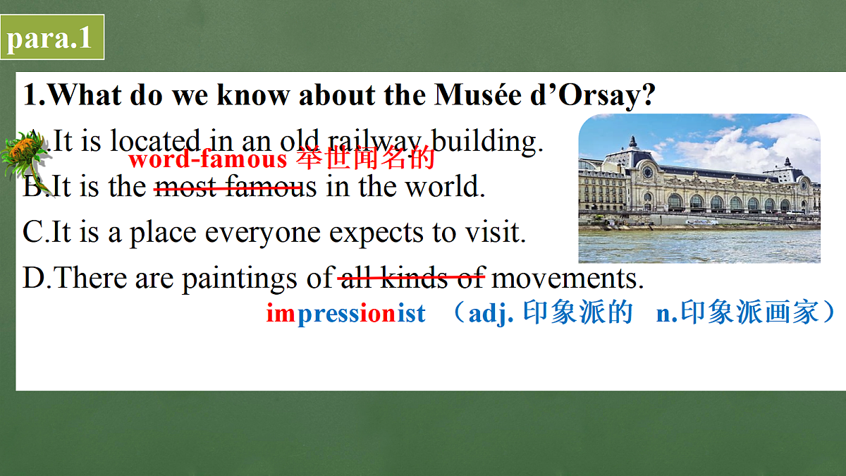 译林英语高一选择性必修一Unit 3 The art of painting 课件第8页