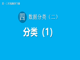 小学数学新苏教版二年级下册四第1课时 分类（1）教学课件（2026春）