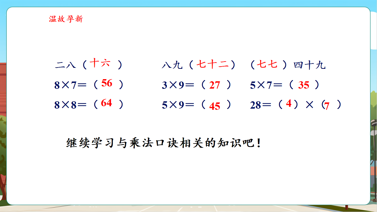 7.3《西游记中的乘法口诀2》（课件）第4页
