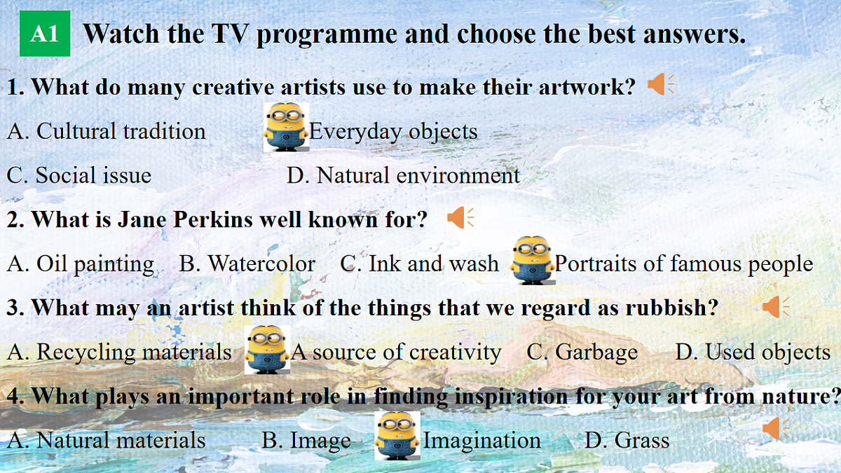 译林英语高一选择性必修一Unit 3 The Art of Painting Integrated skills 课件第7页