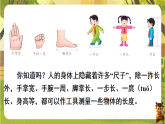 2 第4课时   身体上的尺子-课件--2025-2026学年冀教版二年级数学下册（新教材）