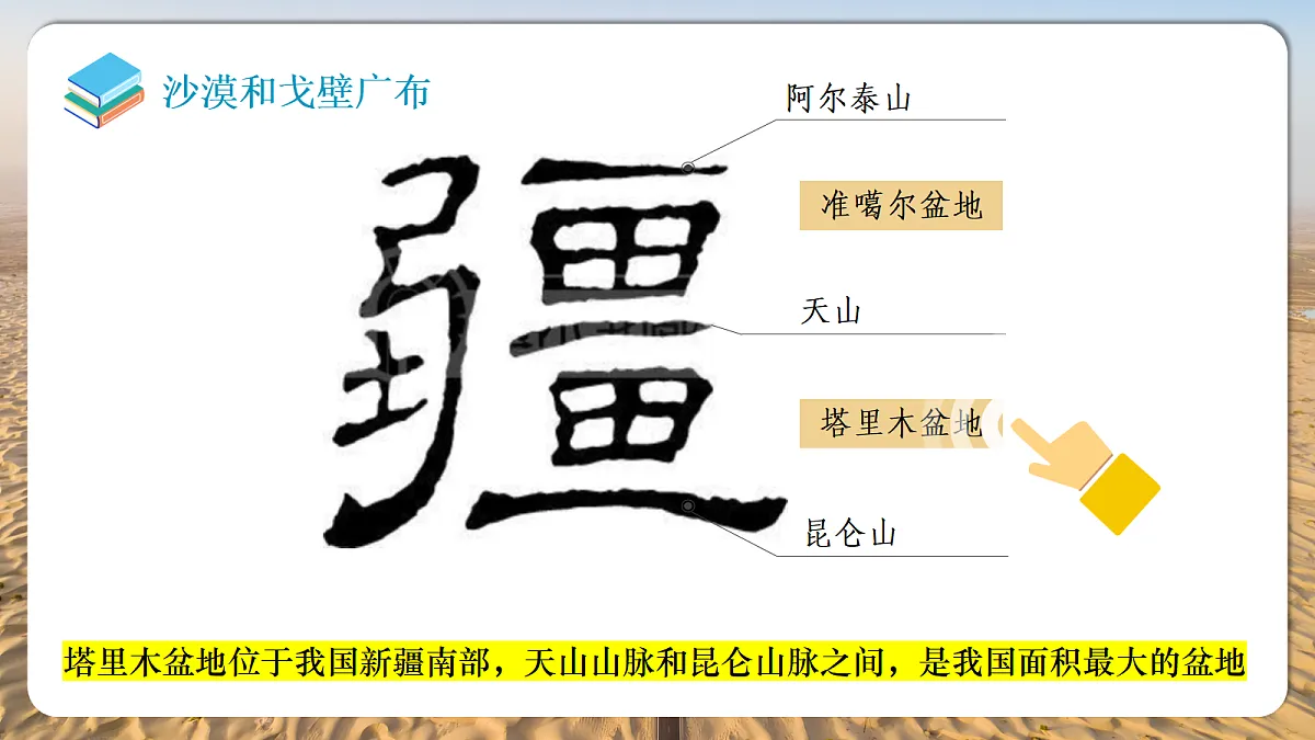 【人教新版】八下第九章 第二节 《干旱的宝地——塔里木盆地》教学课件第4页