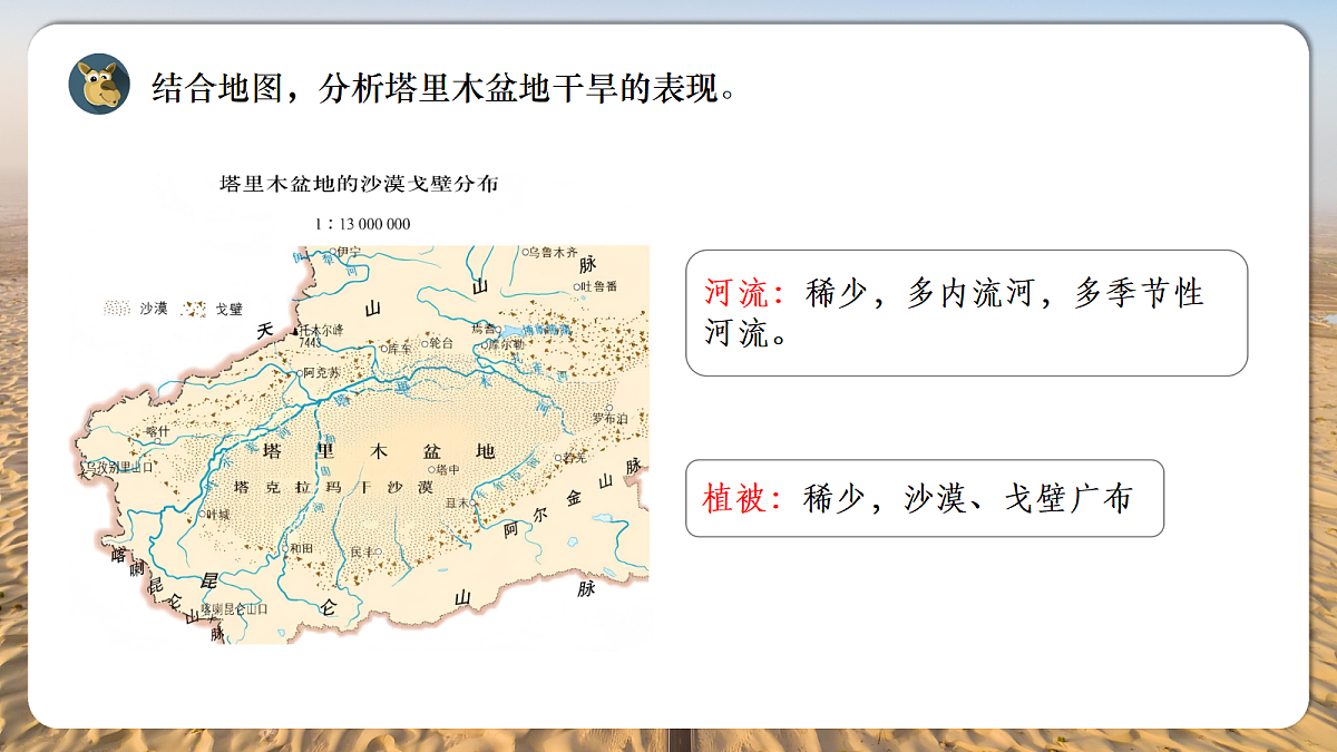 【人教新版】八下第九章 第二节 《干旱的宝地——塔里木盆地》教学课件第7页