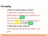 Unit 5 Good manners (ReadingⅠ) 课件-2025-2026学年译林版(2024)八年级英语下册