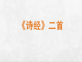 统编版八年级语文下册教学课件-《诗经》二首