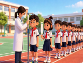 人教版小学美术三下10健康数据图像化 课件+数字人导入视频