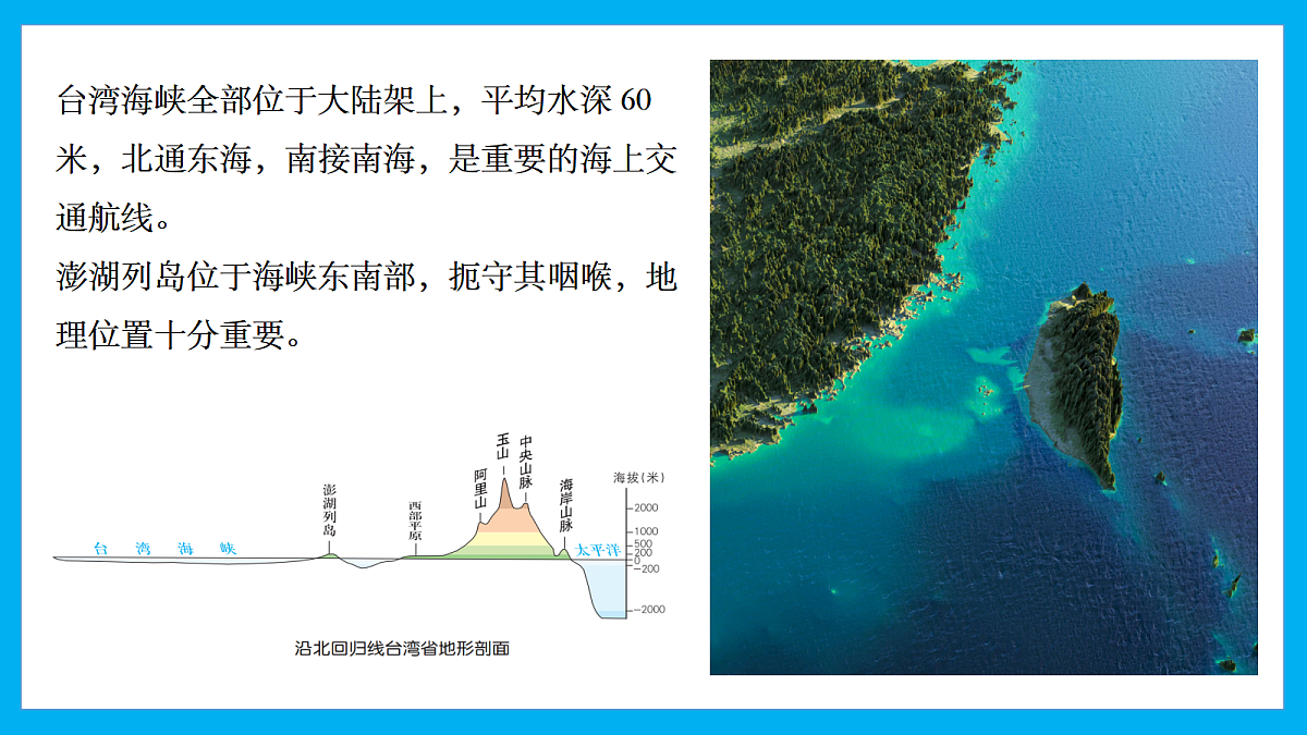 【湘教新版】8下第八章 第二节 《台湾省的地理环境与经济发展》教学课件（第1课时）第7页