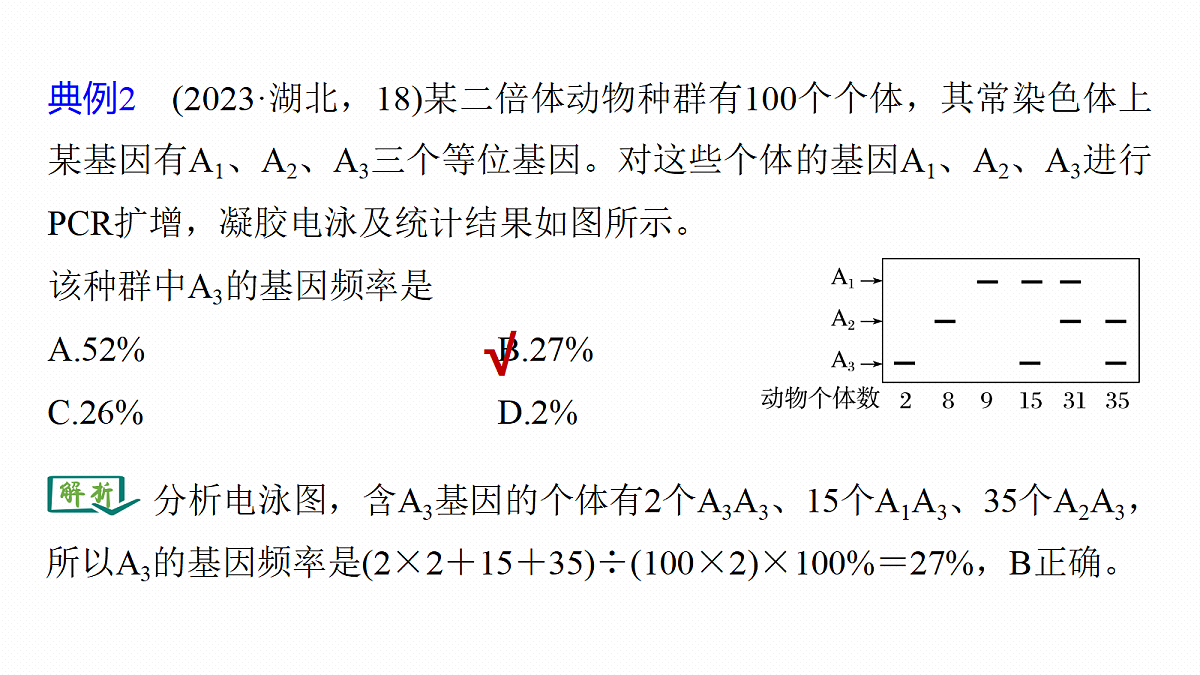 第七单元　专题突破11　基因频率与基因型频率的计算第6页