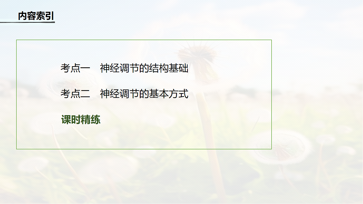 第八单元　第33课时　神经调节的结构基础和基本方式第4页