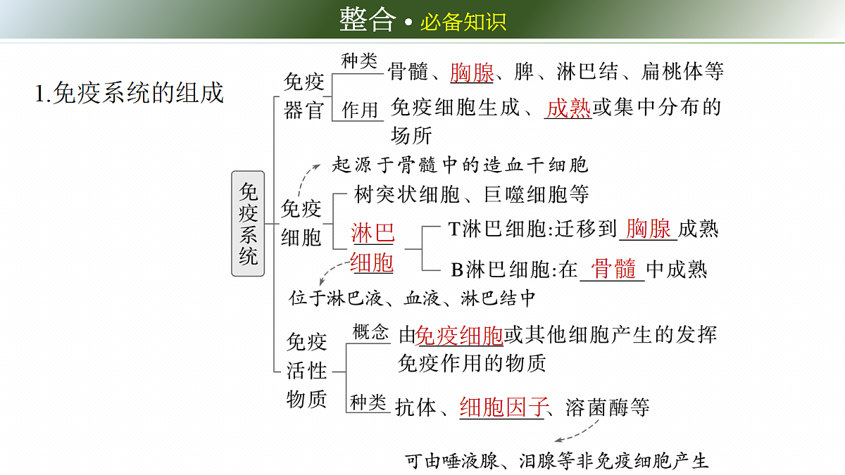 第八单元　第38课时　免疫系统的组成、功能及特异性免疫第6页