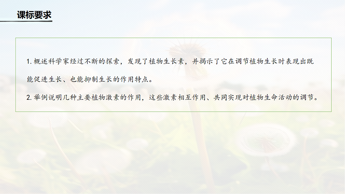 第八单元　第40课时　植物生长素和其他植物激素第2页