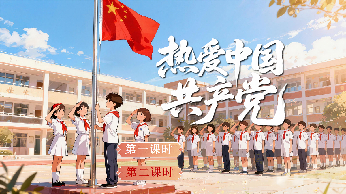 一下 二单元《热爱中国共产党》（含板书）【AI融合】第3页