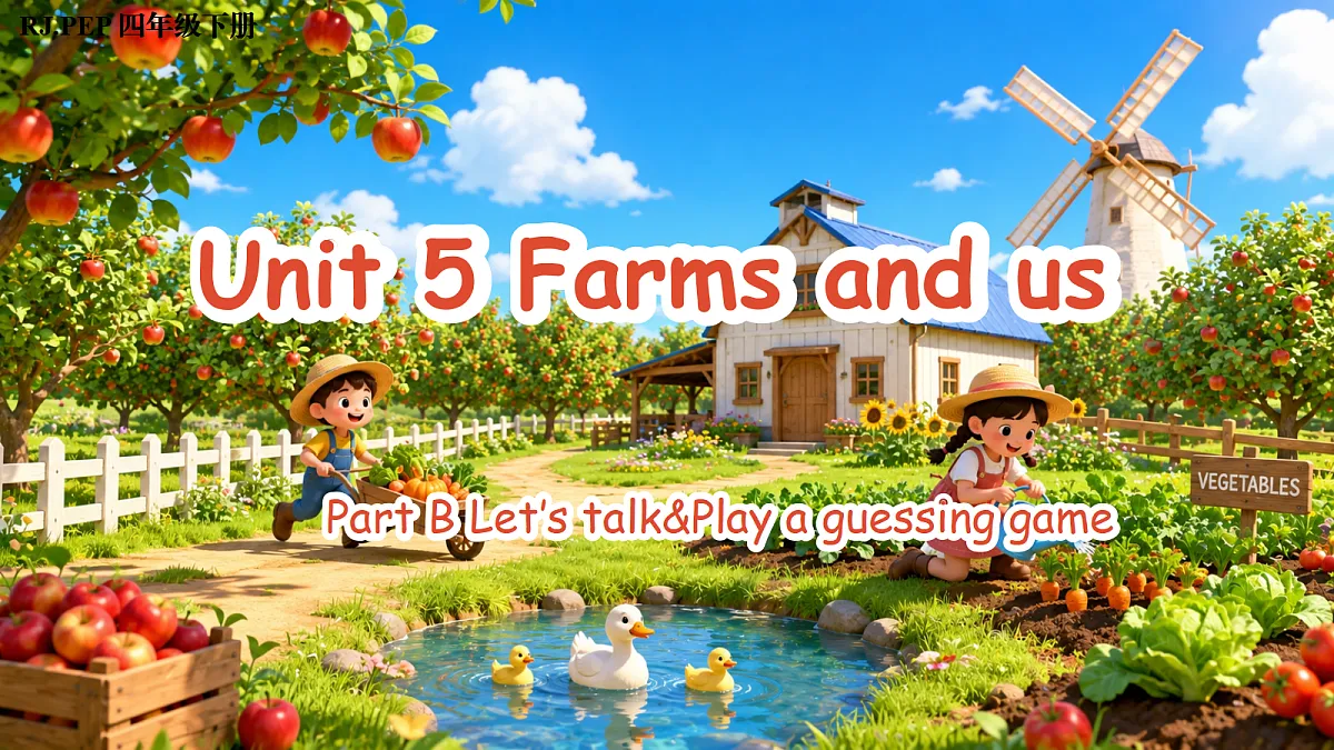 Unit 5 第4课时 Part B Let’s talk&Play a guessing game (教学课件)第1页