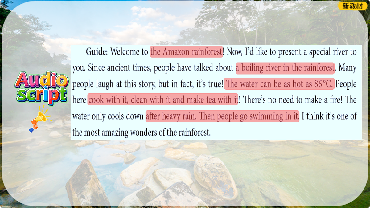 Unit 5 Looking into nature Listening and speaking优质课件新外研版八下第8页