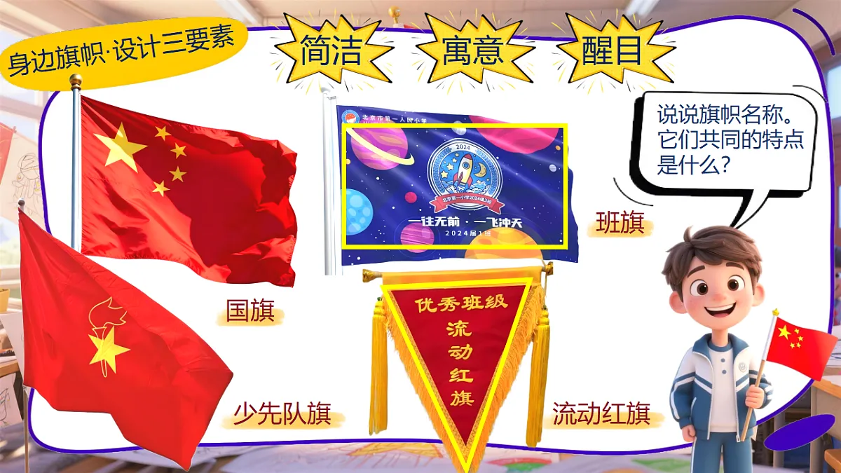 4.2《班旗我来画》课件第5页