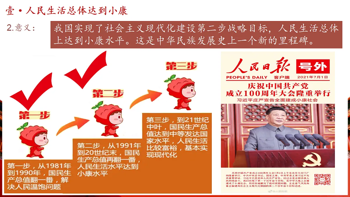第13课 中国特色社会主义事业取得新成就（课件）第8页