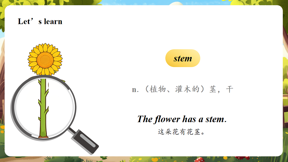 【教学评一体化】Unit 4 Plants life 课时 1 Get ready & Start up 课件第7页